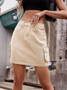 StyleCast Denim Pencil Above Knee Skirt