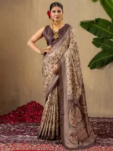 Saree mall Paisley Pashmina Bagru Sarees