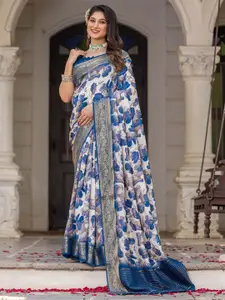 Anouk Floral Zari Sungudi Saree