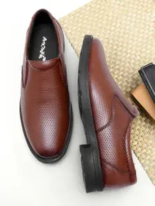 ARAMISH Men Leather Formal Slip-Ons