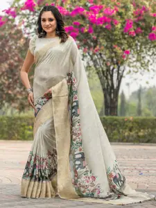 Anouk Kalamkari Zari Sungudi Saree
