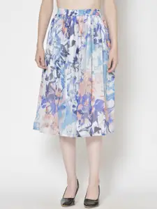 Moda Rapido Printed A-Line Midi Skirt