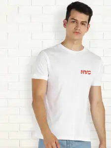 Moda Rapido Men Typography Printed Round Neck Cotton Slim Fit T-shirt