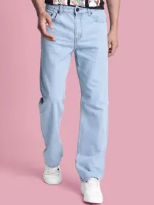 Bene Kleed Men Straight Fit Low Distress Heavy Fade Jeans