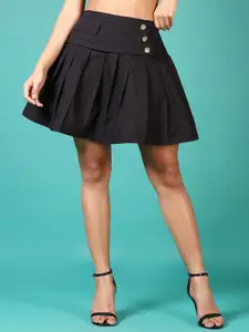 V-Mart Pleated A-Line Above Knee Skirt