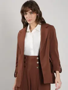 Vero Moda Notched Lapel Single-Breasted Front-Open Blazers