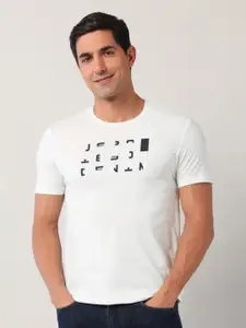 U.S. Polo Assn. Denim Co. Men Typography Printed Round Neck Slim Fit T-shirt