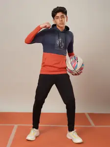 Technosport Boys Colourblocked Hooded Sweatshirt