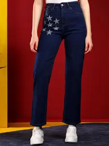 Kotty Women Cotton Jean Straight Fit High-Rise Stretchable Jeans