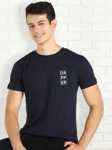 Moda Rapido Men Typography Printed Round Neck Cotton Slim Fit T-shirt