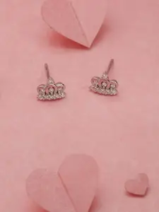 Gargi by P. N. Gadgil & Sons 92.5 Sterling Silver Artificial Stones Contemporary Studs