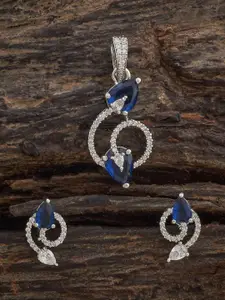 Kushal's Fashion Jewellery Women Gold-Plated Cubic Zirconia Embellished Bridal Finger Ring