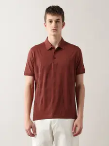 Arrow Men Regular Fit Solid Polo Collar Cotton T-shirt