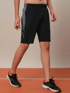 Technosport Boys Colorblock Regular Fit Sports Shorts with 4 Way Crispy