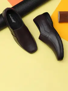 ARAMISH Men Leather Formal Slip-Ons