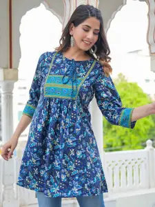 KALINI Women Floral Printed A-Line Kurti