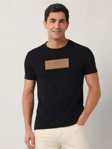 U.S. Polo Assn. Denim Co. Men Typography Printed Round Neck Cotton Slim Fit T-shirt