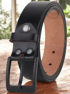 Metronaut Men Textured Leather Formal Belt