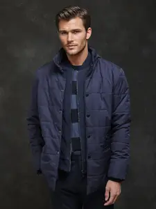 RARE RABBIT Men Geometric Puffer Jacket