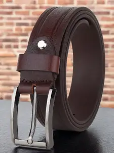 Metronaut Men Textured Leather Formal Belt