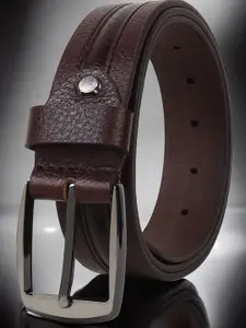 Metronaut Men Textured Leather Formal Belt