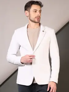 V-Mart Cotton Notched Lapel Single Breasted Blazer