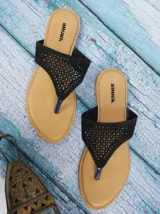 Anouk Women Flats with Laser Cuts