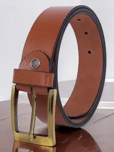 Metronaut Men Textured Leather Formal Belt