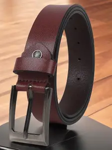 Metronaut Men Textured Leather Formal Belt