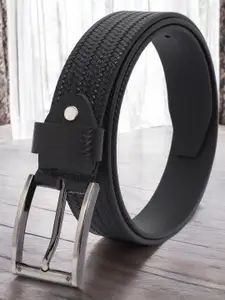Metronaut Men Textured Leather Formal Belt
