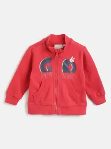 Chicco Boys Typography Printed Cardigan with Zip Detail Detail