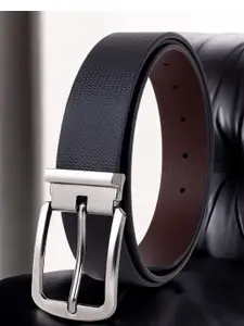 Metronaut Men Textured Leather Formal Belt