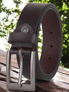 Metronaut Men Textured Leather Formal Belt