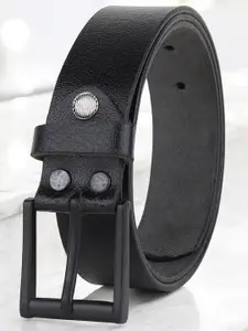 Metronaut Men Textured Leather Formal Belt
