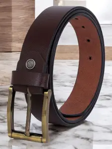 Metronaut Men Textured Leather Formal Belt