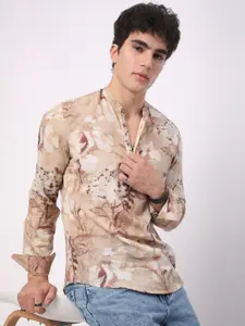 VASTRADO Floral Printed Cotton Straight Kurta