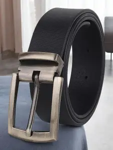 Metronaut Men Textured Leather Formal Belt