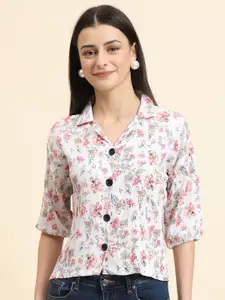 DressBerry Women Classic Boxy Opaque Printed Casual Shirt