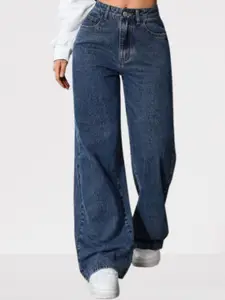 RIVI Women Jean Straight Fit High-Rise Stretchable Jeans