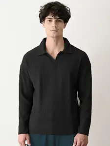 Moda Rapido Men Solid Polo Collar T-shirt