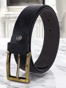 Metronaut Men Textured Leather Formal Belt