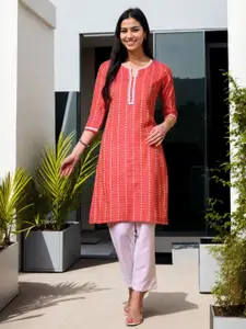 Anouk Rustic Printed Straight Kurta
