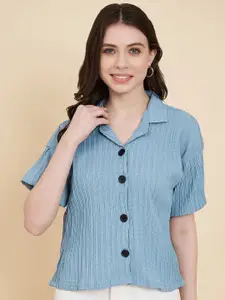 DressBerry Women Classic Boxy Opaque Striped Casual Shirt