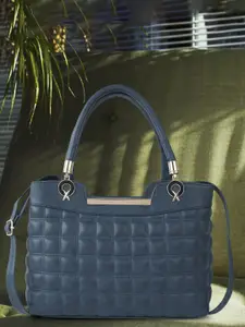 SPOTIC Structured Satchel with Quilted