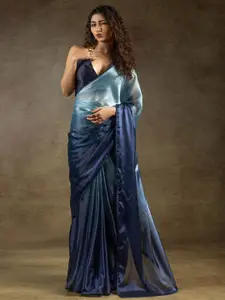 Saree mall Ombre Satin Ready to Wear Sarees