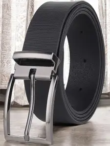 Metronaut Men Textured Leather Formal Belt