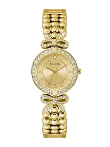 GUESS Women Embellished Analogue Watch GW0838L2