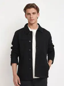 RARE RABBIT Men Washed Denim Jacket