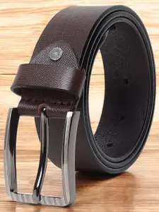 Metronaut Men Textured Leather Formal Belt
