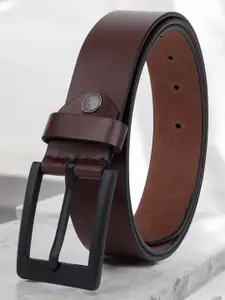 Metronaut Men Textured Leather Formal Belt